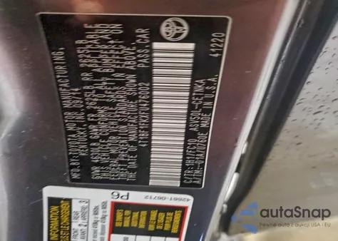 2015 Toyota Camry Le из США, поврежденный, VIN 4T1BF1FKXFU476002